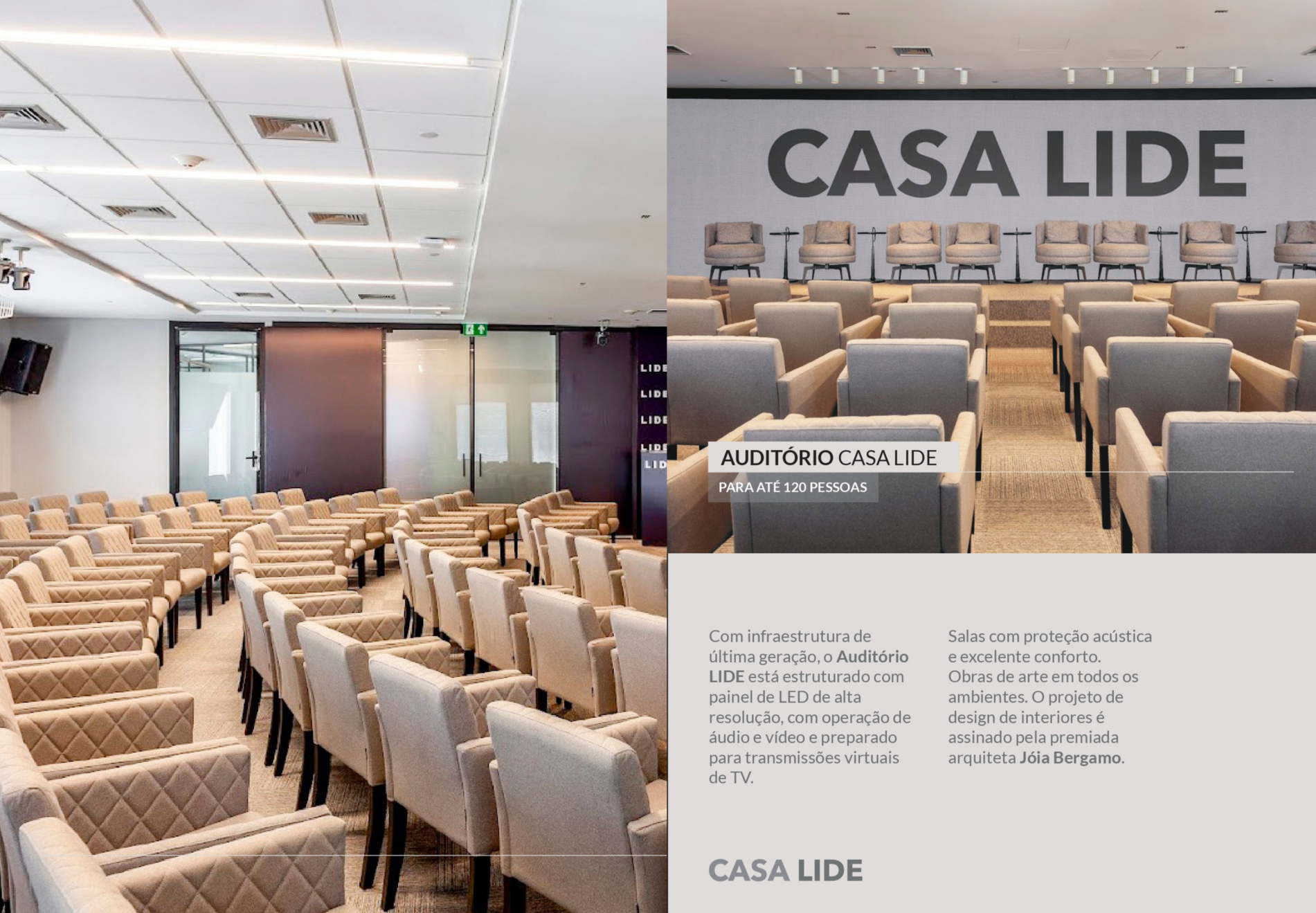 Auditório para 120 pessoas