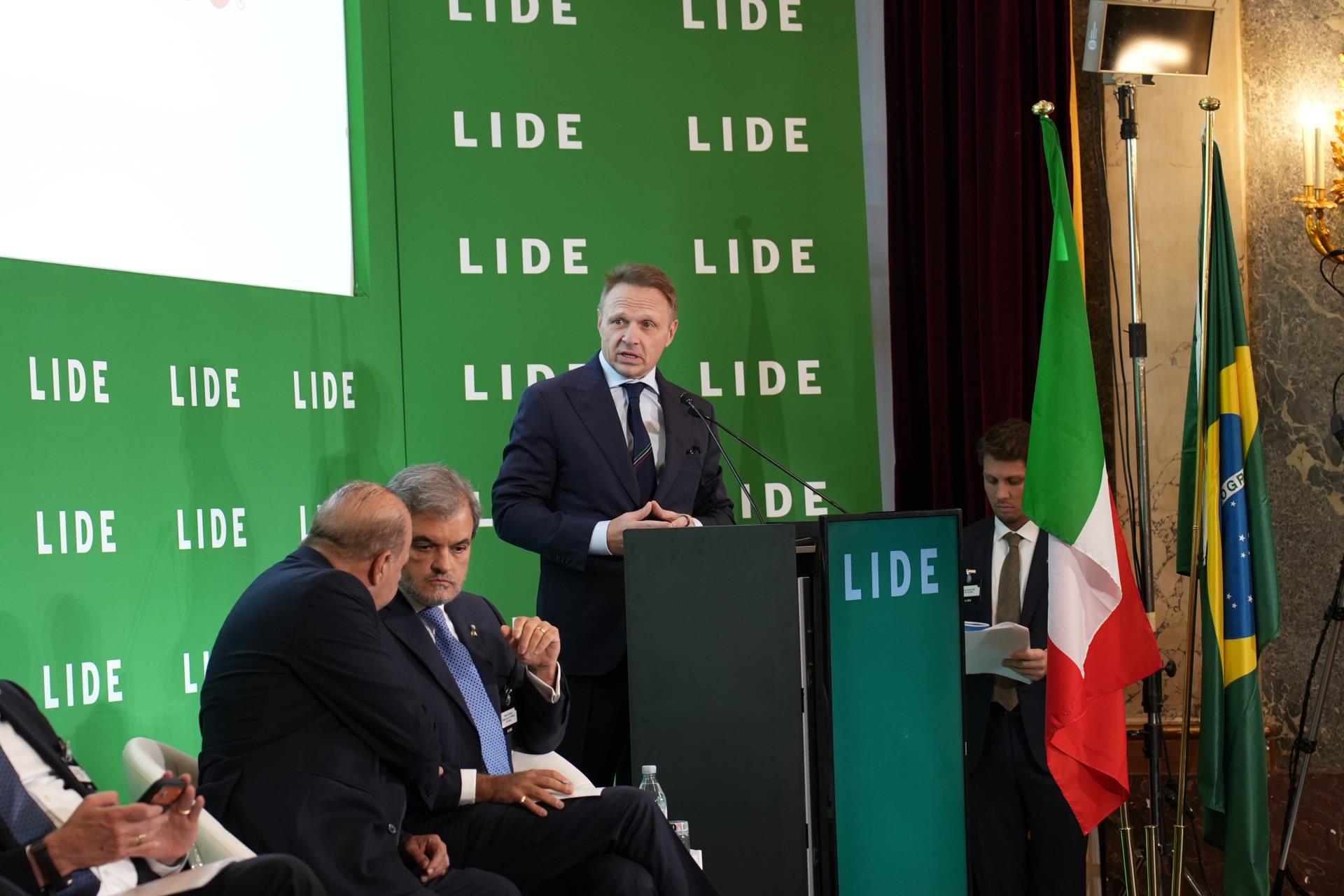 Francesco Lollobrigida, ministro da Agricultura da It&aacute;lia. Foto_Bruna Lopes_LIDE