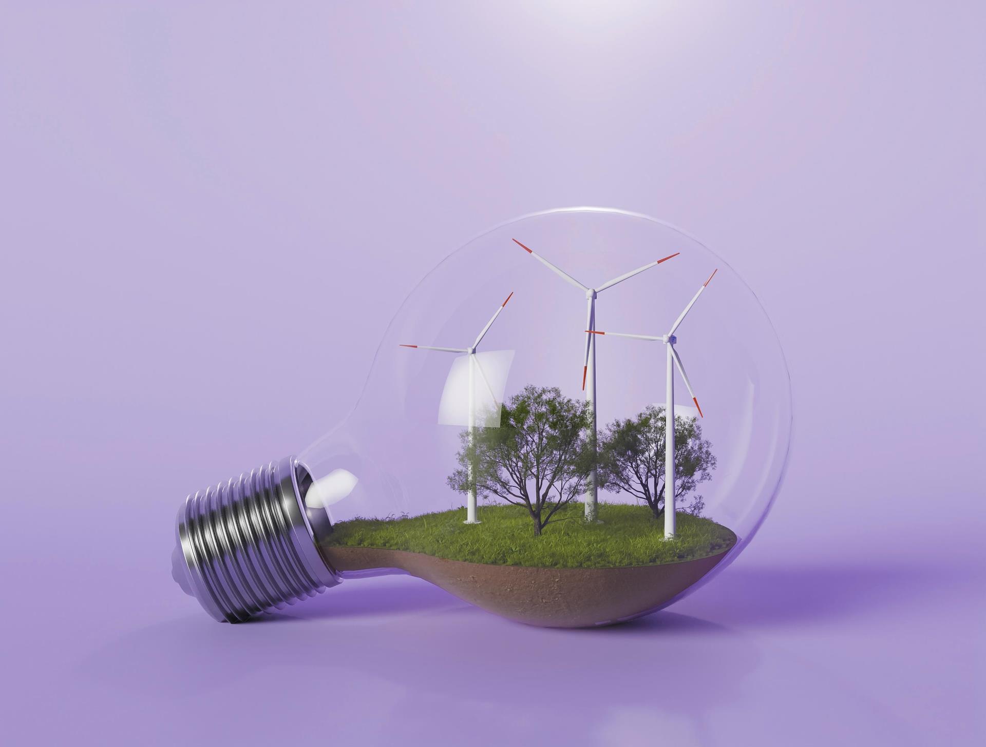 bulb-with-3d-windmill-project-saving-energy
