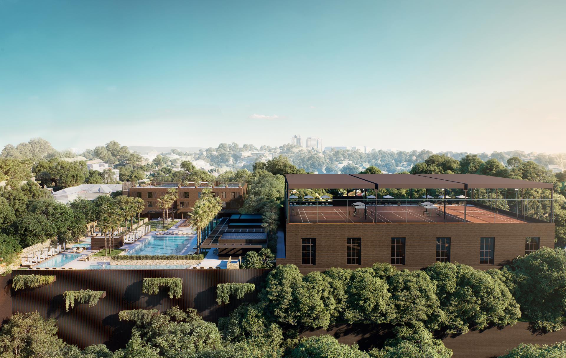 Fasano Tennis Club - visão aérea