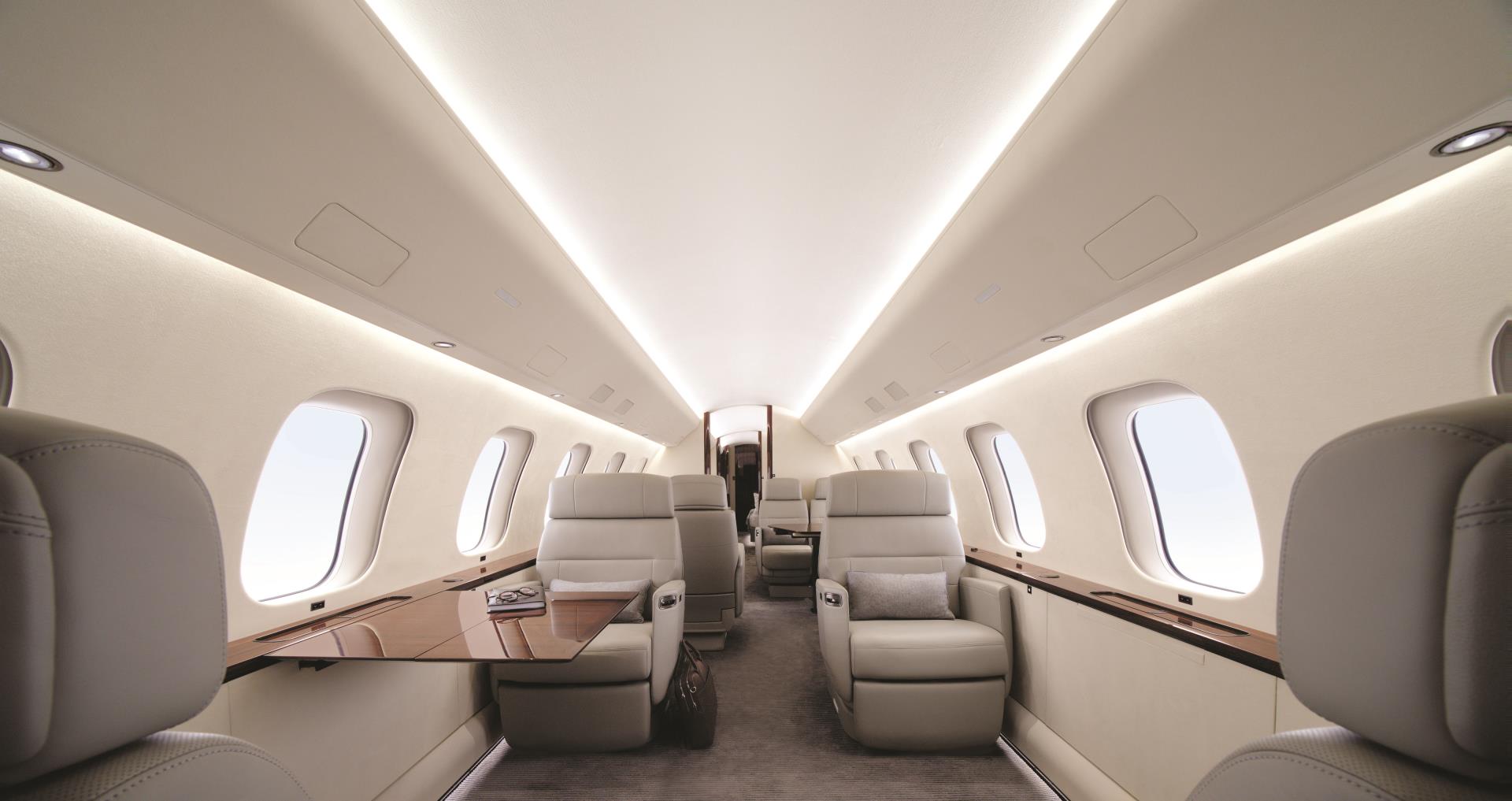 Global 7500 and Global 8000 Club Suite Facing Aft