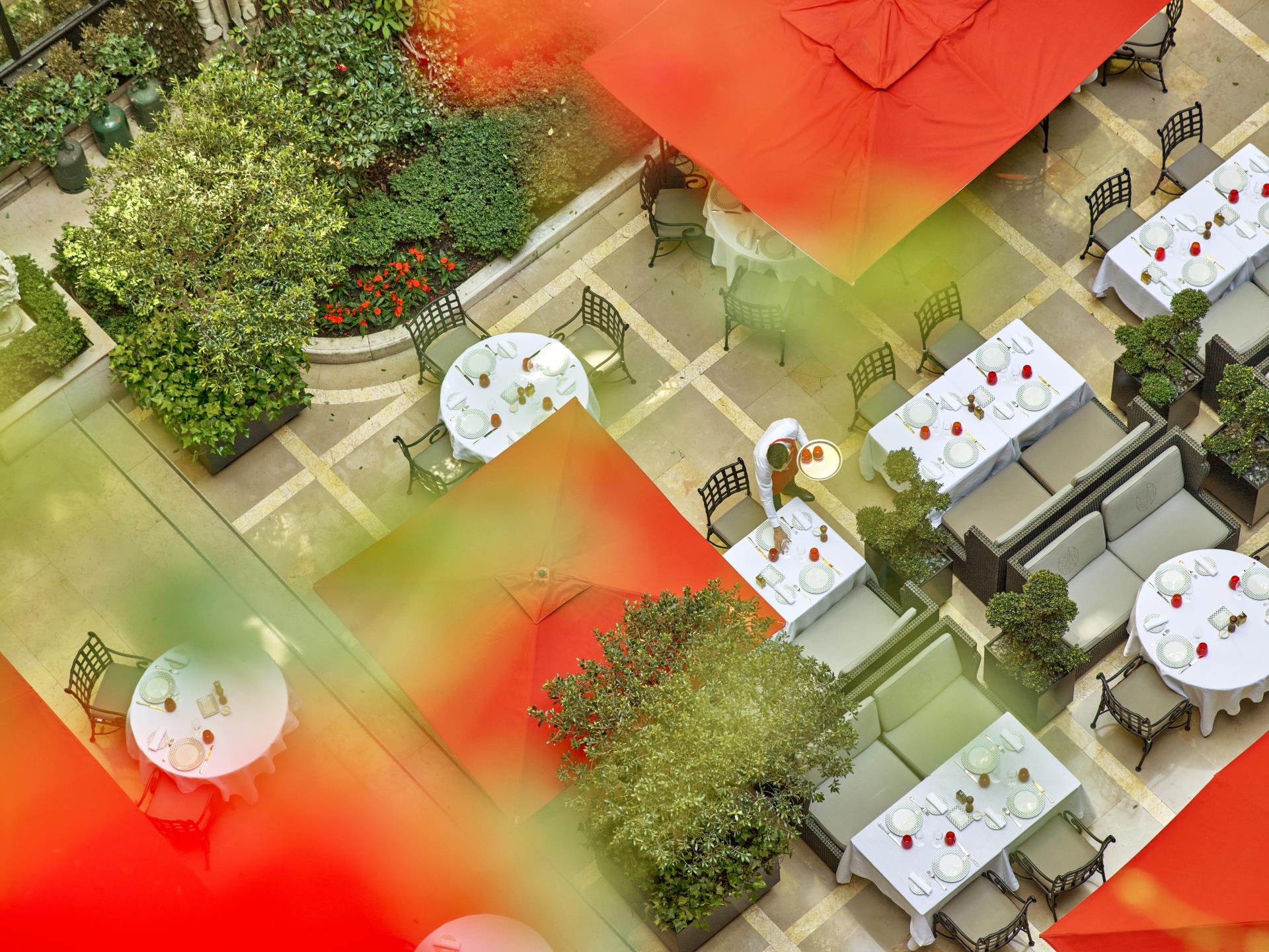 Hotel-Plaza-Athenee-La-Cour-Jardin-restaurant-top-detail (c)Mark Read