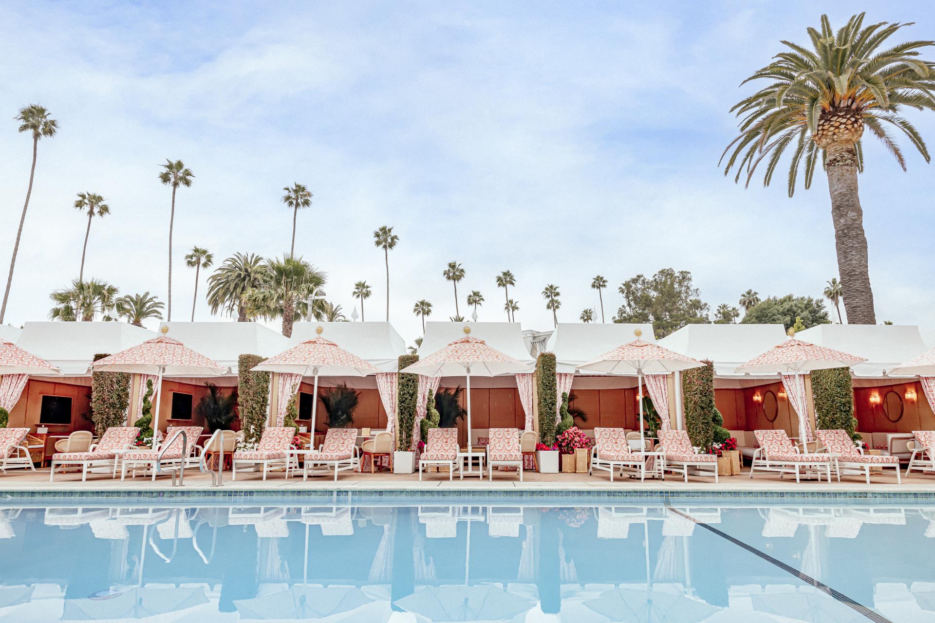 The Beverly Hill Hotel-Dior-Pool-facing-cabanas-HR-Dorchester-Collection