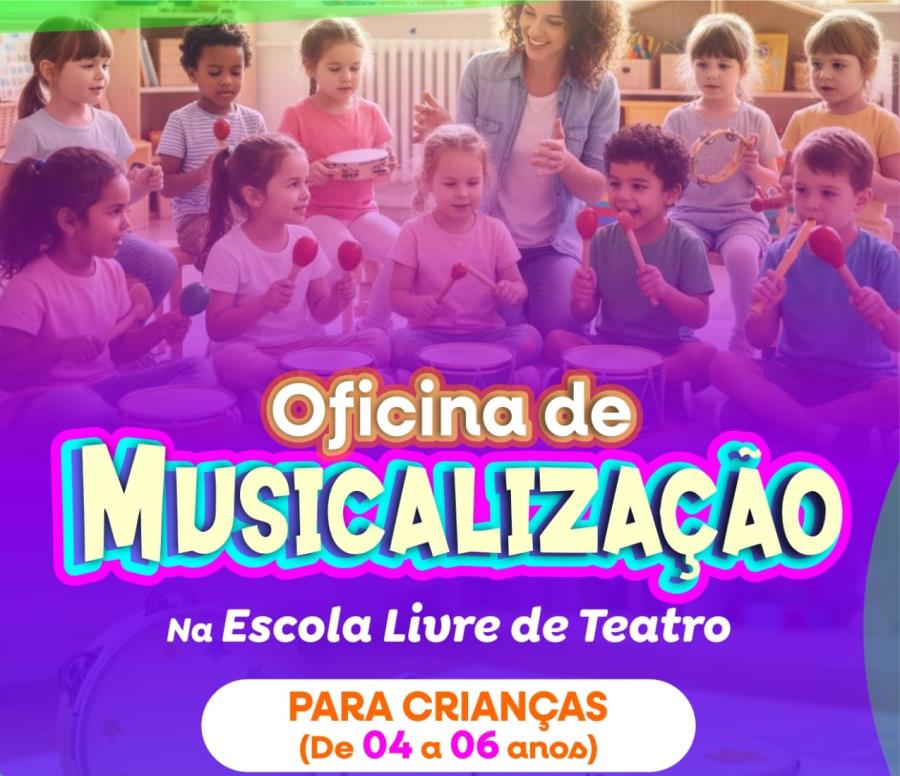 Primeira Infância em foco: Escola Livre de Teatro de Jales abre inscrições para nova turma de Musicalização Infantil
