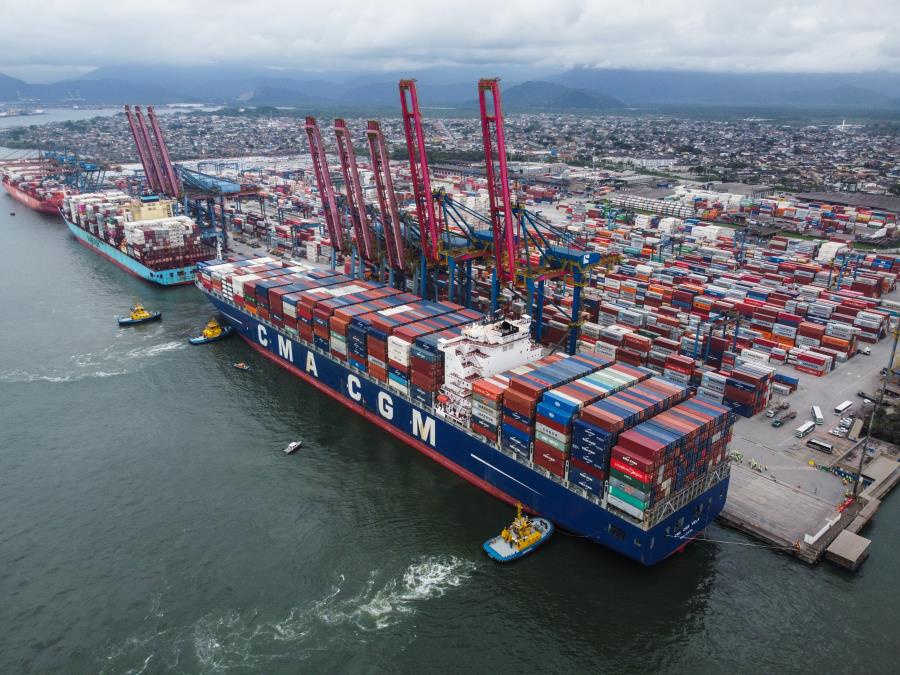 Santos Brasil movimenta 135 mil contêineres no Tecon Santos em julho e bate novo recorde histórico