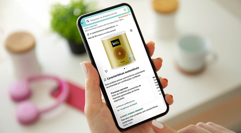Amazon lança novo programa no Brasil para ajudar clientes a fazer escolhas de compras mais sustentáveis