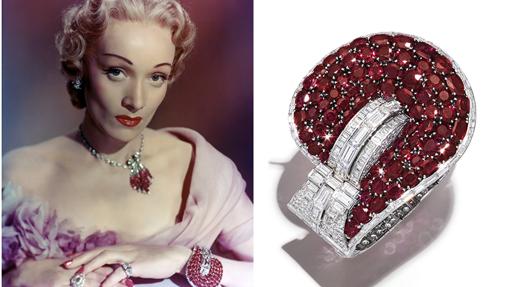 Pulseira de diamantes que Marlene Dietrich usava em um clássico de Hitchcock pode valer US$ 4,5 milhões em leilão