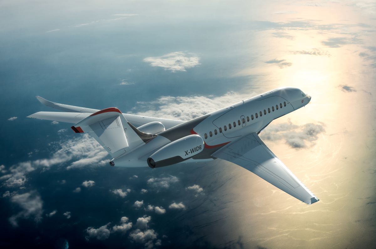 Dassault Aviation lança jato executivo com recursos de design e segurança inovadores