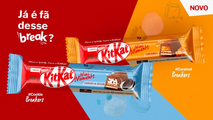 KITKAT aposta em tecnologia inédita no Brasil para o lançamento de chocolate em novo formato   