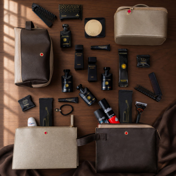 Emirates renova kits de amenidades da Bulgari para passageiros da Primeira Classe e Classe Executiva
