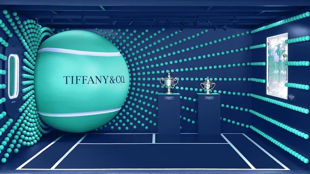 Por dentro da pop-up imersiva da Tiffany & Co. no US Open