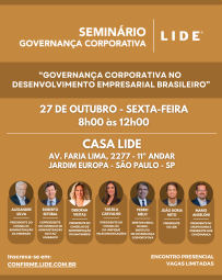 Seminário LIDE Governança Corporativa