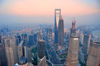 shanghai-aerial-sunset