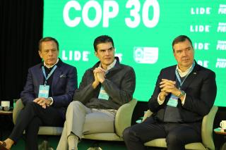 João Doria, Helder Barbalho e Eduardo Riedel. Foto_Evandro Macedo_LIDE